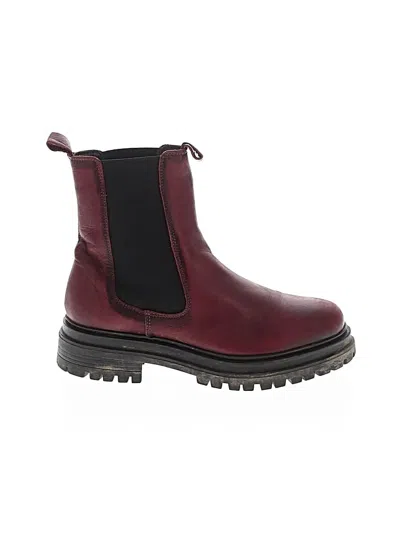 Pre-owned Miz Mooz Boots In Burgundy