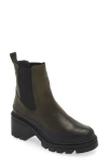 Miz Mooz Brexton Lug Sole Chelsea Boot In Khaki