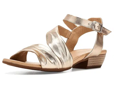 Miz Mooz Capri Heeled Sandals In Gold