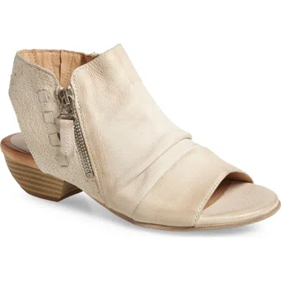 Miz Mooz Carla Peep Toe Bootie In Linen
