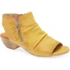 Miz Mooz Carla Peep Toe Bootie In Marigold
