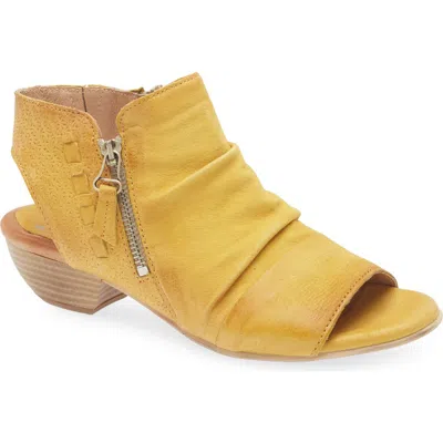 Miz Mooz Carla Peep Toe Bootie In Marigold