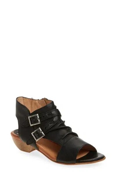 Miz Mooz Cassius Ruched Sandal In Black