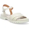 Miz Mooz Caylee Lug Sole Sandal In Cream