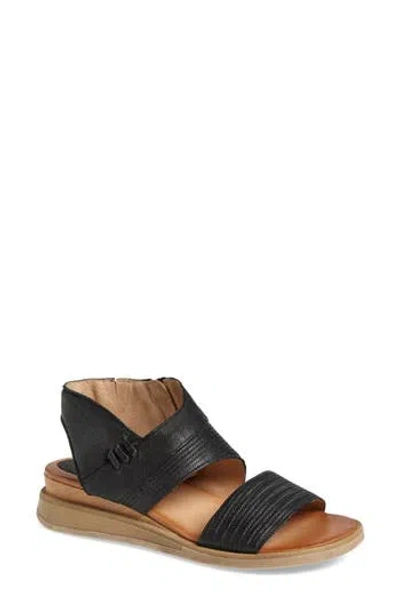 Miz Mooz Cece Slingback Wedge Sandal In Black