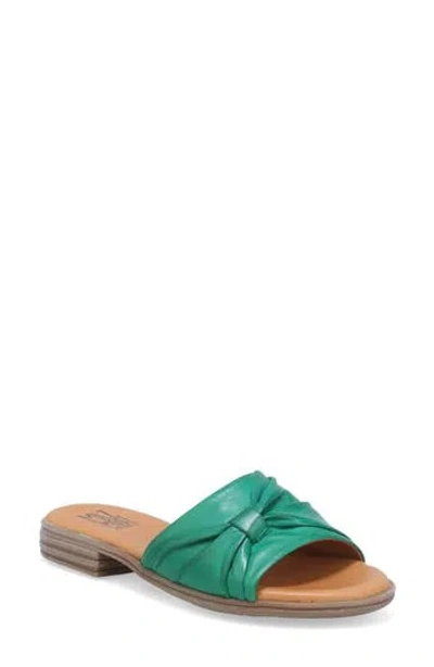 Miz Mooz Daisy Slide Sandal In Emerald