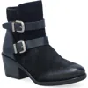 Miz Mooz Dayla Moto Bootie In Black Suede