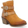 Miz Mooz Dayla Moto Bootie In Wheat Suede
