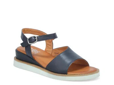 Miz Mooz Elias Wedge Sandal In Black