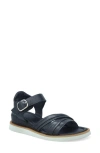 Miz Mooz Emelina Ankle Strap Platform Wedge Sandal In Black