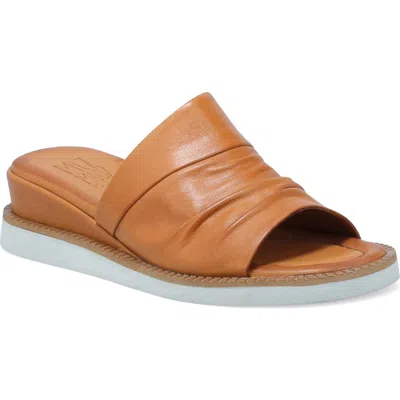 Miz Mooz Erin Platform Wedge Slide Sandal In Brown
