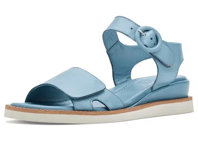 Miz Mooz Eva Wedge Sandals In Blue