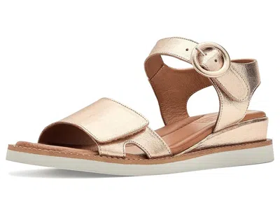 Miz Mooz Eva Wedge Sandals In Gold