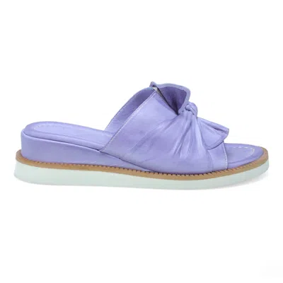 Miz Mooz Evy Wedge Sandal In Blue