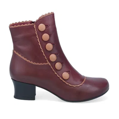 Miz Mooz Fido Low Heel Pump In Burgundy