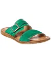 Miz Mooz Florra Leather & Suede Sandal In Green