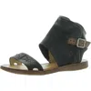 Miz Mooz Forge Womens Leather Studded Gladiator Sandals In Black