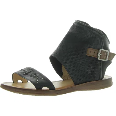 Miz Mooz Forge Womens Leather Studded Gladiator Sandals In Black