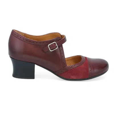 Miz Mooz Franki Mary Jane Pumps In Burgundy
