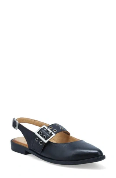 Miz Mooz Freya Slingback Pointed Toe Mary Jane In Blue