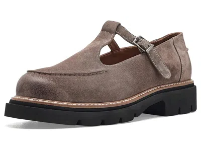 Miz Mooz Garrett Women's Flat Shoes Taupe Suede: Eu 39 (us Women's 8.5-9) B - Medium, Leather In Brown