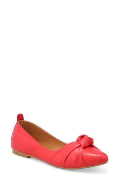 Miz Mooz Goldy Flat In Scarlet
