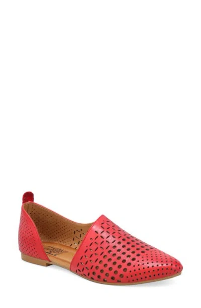 Miz Mooz Gwenna Half D'orsay Flat In Scarlet