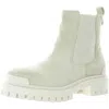 Miz Mooz Harriet Womens Lugged Sole Suede Chelsea Boots In Multi