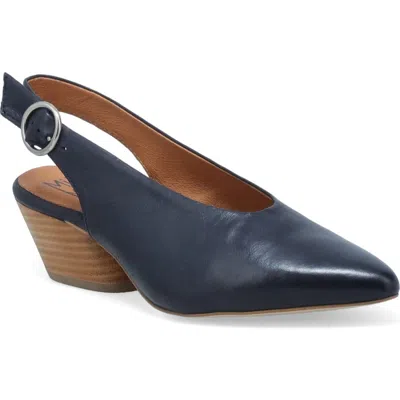 Miz Mooz Haven Slingback Pointed Toe Pump In Blue