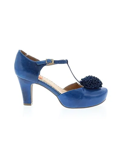 Pre-owned Miz Mooz Heels In Blue