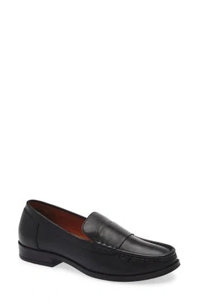 Miz Mooz Issy Block Heel Loafer In Black