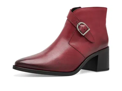Miz Mooz Janna High Heels Shoes Red: Eu 37 (us Women's 6.5-7) B - Medium, Leather In Burgundy