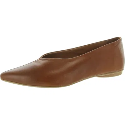 Miz Mooz Jaylyn Womens Solid Leather Ballet Flats In Brown