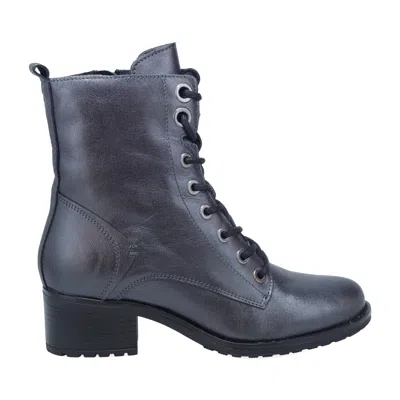Miz Mooz Juke Lace-up Combat Boot In Blue