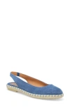 Miz Mooz Kiara Slingback Espadrille Flat In Ocean