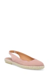 Miz Mooz Kiara Slingback Espadrille Flat In Rose