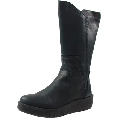 Miz Mooz Lear Womens Leather Zip Up Knee-high Boots In Multi