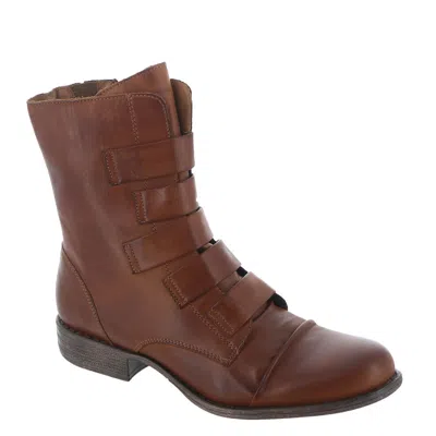 Pre-owned Miz Mooz Leighton Women's Boot In Brandy