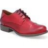 Miz Mooz Letty Oxford Flat In Red