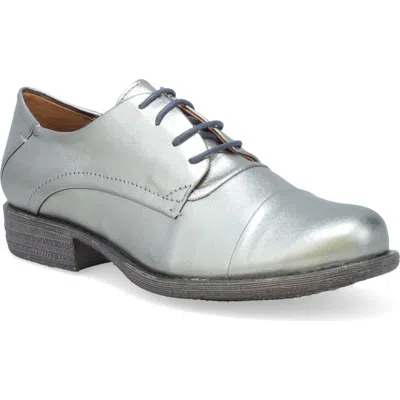 Miz Mooz Letty Oxford Flat In Silver