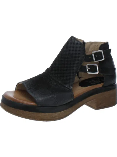 Miz Mooz Libra Womens Leather Block Heel In Black