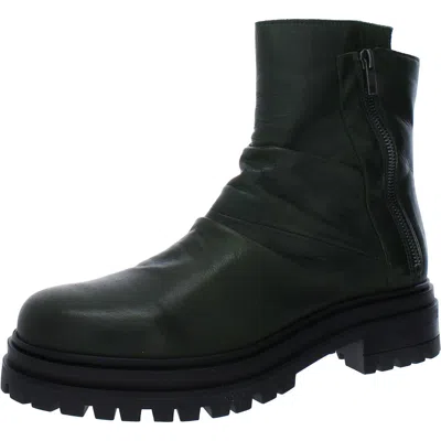 Miz Mooz Lunette Womens Leather Pull On Ankle Boots In Multi