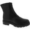 Miz Mooz Lyle Womens Zipper Leather Ankle Boots In Black