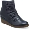 Miz Mooz Maxy Wedge Bootie In Blue