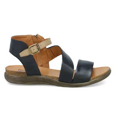 Miz Mooz Meadow Buckle Sandal In Blue
