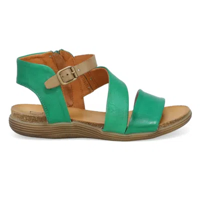 Miz Mooz Meadow Buckle Sandal In Green