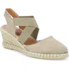 Miz Mooz Mona Wedge Heel Sandal In Tan