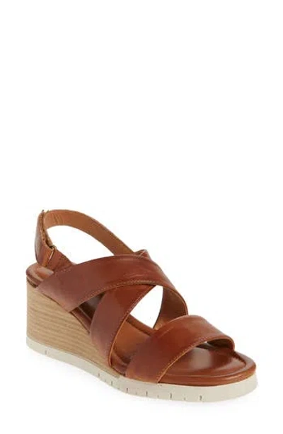 Miz Mooz Morgana Wedge Sandal In Brandy