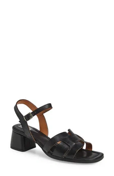 Miz Mooz Oakley Block Heel Sandal In Black