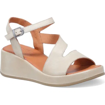 Miz Mooz Preston Ankle Strap Wedge Sandal In Neutral